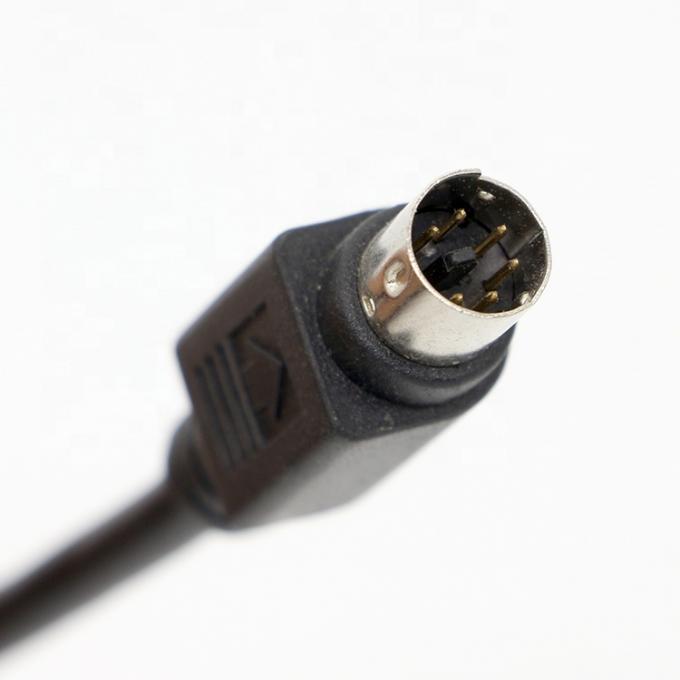 Προσαρμοσμένο 1M 3M Shield S Video Male To Male Mini Din 6 Pin καλώδιο 4
