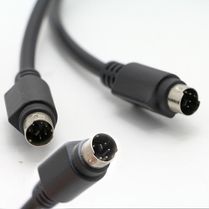 Προσαρμοσμένο αρσενικό σε αρσενικό 6 PIN Mini DIN Plug Video Audio MIDI Extension Cable Για πληκτρολόγιο PS2 0