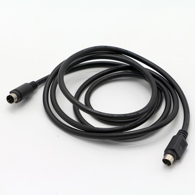 Προσαρμοσμένο αρσενικό σε αρσενικό 6 PIN Mini DIN Plug Video Audio MIDI Extension Cable Για πληκτρολόγιο PS2 4