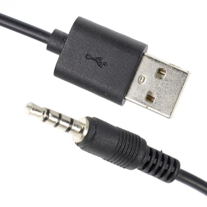 Προσαρμοσμένο 3ft 3.5mm αρσενικό Aux Audio Jack σε USB 2.0 αρσενικό καλώδιο φορτιστή δεδομένων για ηχείο αυτοκινήτου 1
