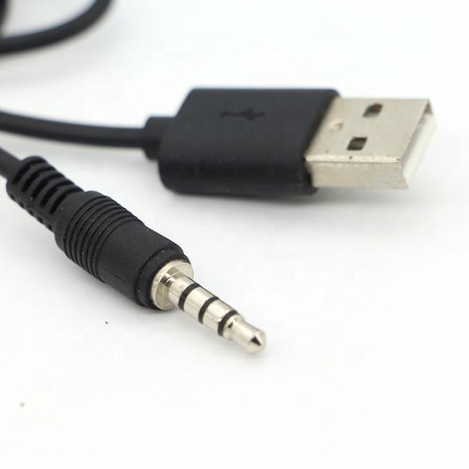 Προσαρμοσμένο 3ft 3.5mm αρσενικό Aux Audio Jack σε USB 2.0 αρσενικό καλώδιο φορτιστή δεδομένων για ηχείο αυτοκινήτου 2