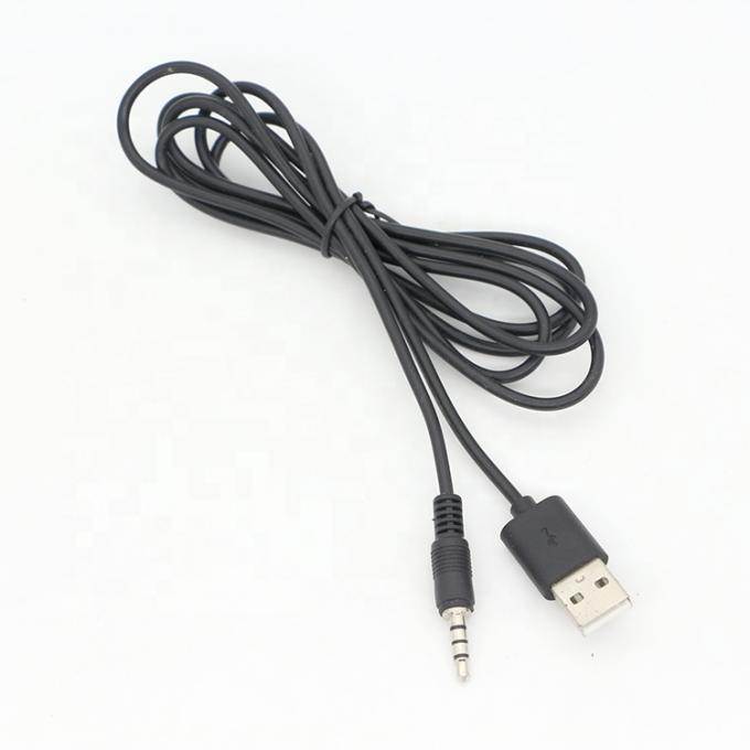 Προσαρμοσμένο 3ft 3.5mm αρσενικό Aux Audio Jack σε USB 2.0 αρσενικό καλώδιο φορτιστή δεδομένων για ηχείο αυτοκινήτου 4