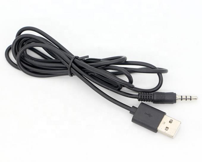 Προσαρμοσμένο 3ft 3.5mm αρσενικό Aux Audio Jack σε USB 2.0 αρσενικό καλώδιο φορτιστή δεδομένων για ηχείο αυτοκινήτου 5