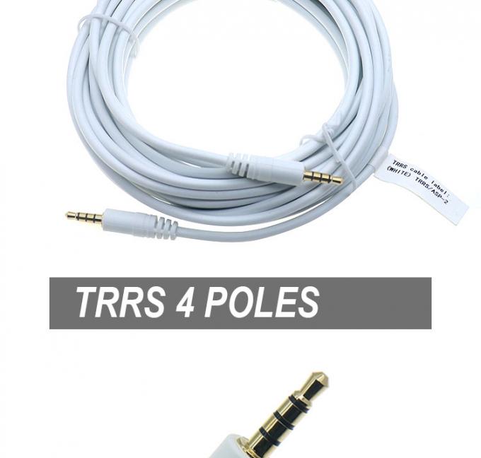 3.5mm Άντρας προς Άντρας Γυναίκα Στερεό AUX 3 Πόλοι TRS 4 Πόλοι TRRS Mono Jack Microphone Patch Audio Extension Cable 1