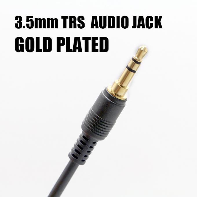 OEM Χρυσή επιχρίστωση 1M 2M 3M Άντρας προς Άντρας 3.5mm Jack Βοηθητικός ηχείο Στερεοφωνικό καλώδιο 1