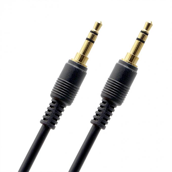 OEM Χρυσή επιχρίστωση 1M 2M 3M Άντρας προς Άντρας 3.5mm Jack Βοηθητικός ηχείο Στερεοφωνικό καλώδιο 3