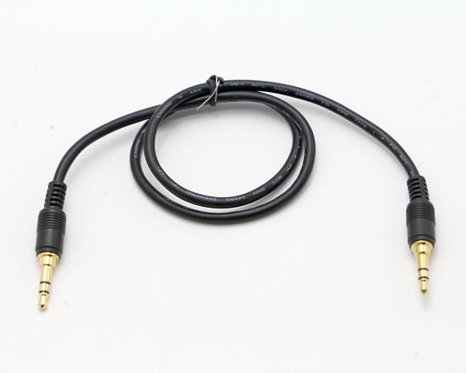 OEM Χρυσή επιχρίστωση 1M 2M 3M Άντρας προς Άντρας 3.5mm Jack Βοηθητικός ηχείο Στερεοφωνικό καλώδιο 4
