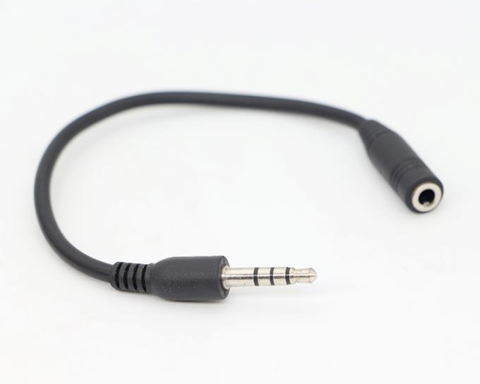Σύντομο 20cm 3,5mm 4 πόλους TRRS αρσενικό έως 3,5mm TRRS θηλυκό Stereo Aux Audio Extension Cable 4