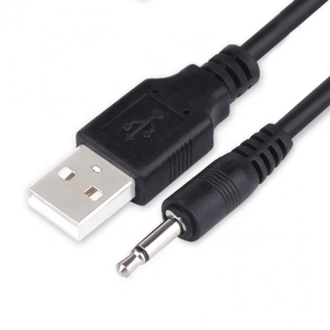 1M USB σε 3,5mm 2 πλέους Aux Audio Jack Connector Καλώδιο φόρτισης για το τηλέφωνο ομιλητή 0