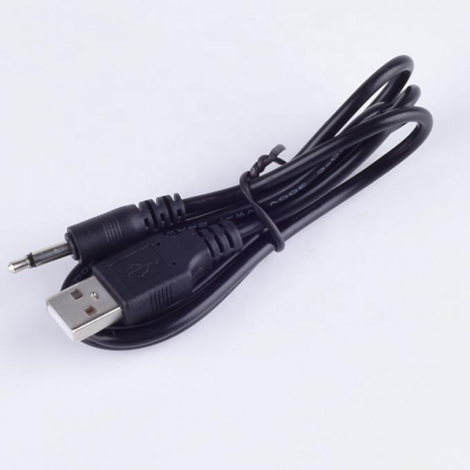 1M USB σε 3,5mm 2 πλέους Aux Audio Jack Connector Καλώδιο φόρτισης για το τηλέφωνο ομιλητή 2