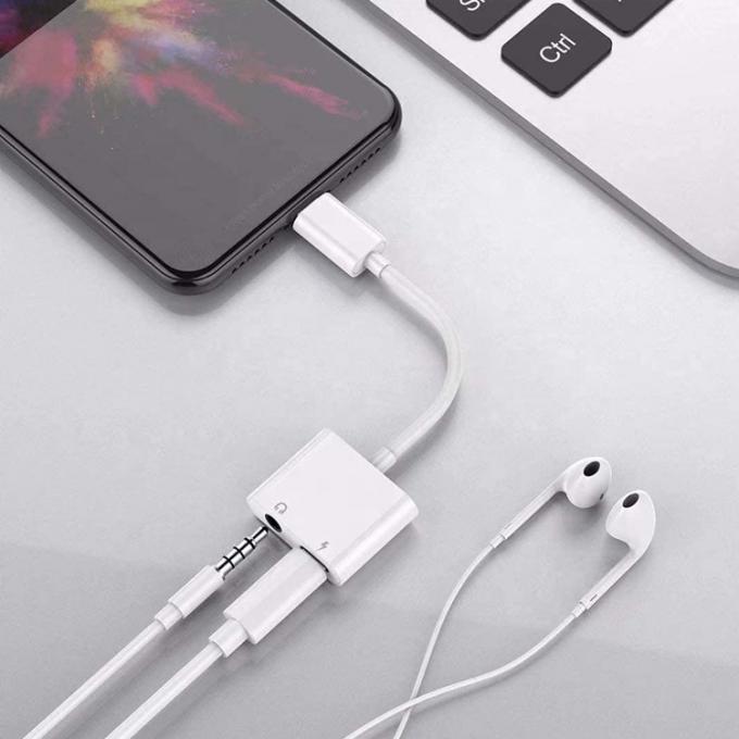 2 σε 1 USB C με jack 3,5mm AUX ακουστικά ακουστικά ακουστικό ντόνγκλ Αναπροσαρμοστής για Samsung Note goole pixel 4 4XL 3 3XL 2 2XL 4
