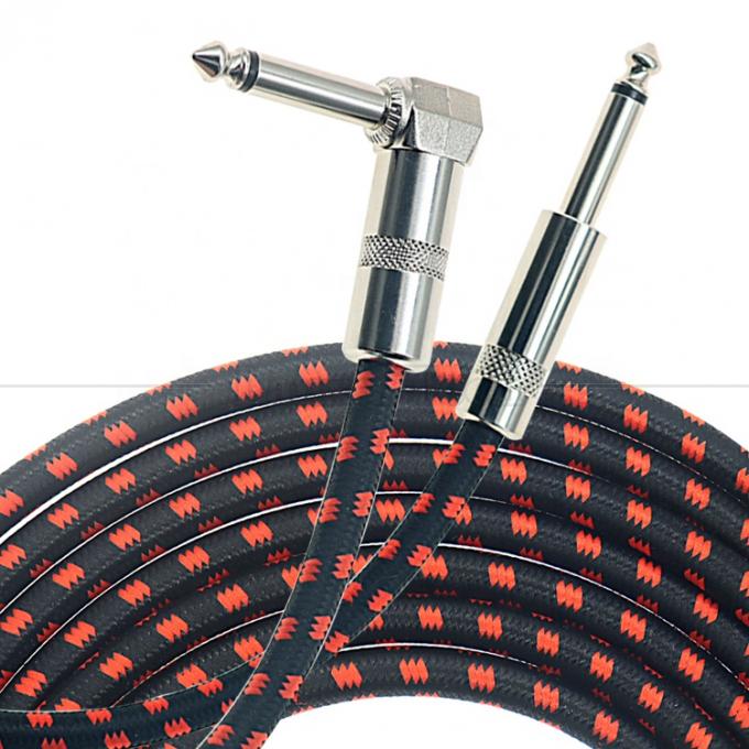 3ft 10ft 3m 5m 1/4 6.35mm Mono TS Right Angle Jack Ηλεκτρικό όργανο 0