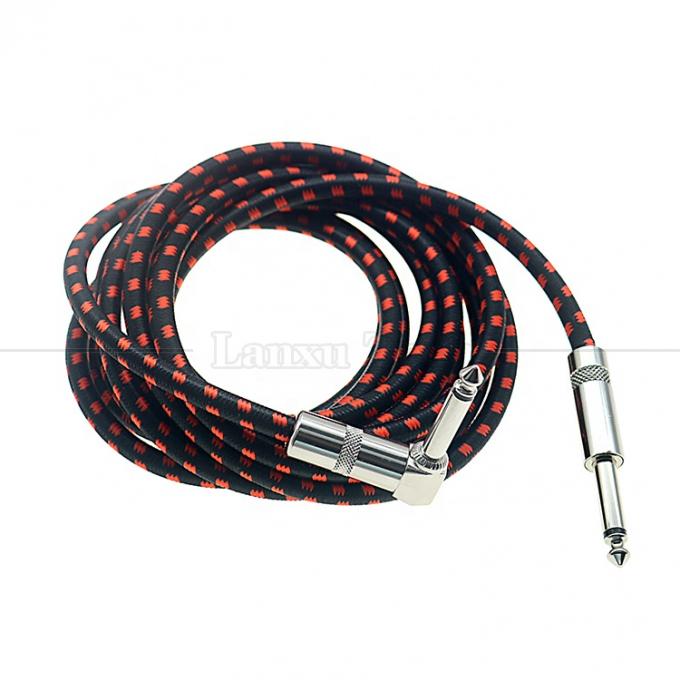 3ft 10ft 3m 5m 1/4 6.35mm Mono TS Right Angle Jack Ηλεκτρικό όργανο 1