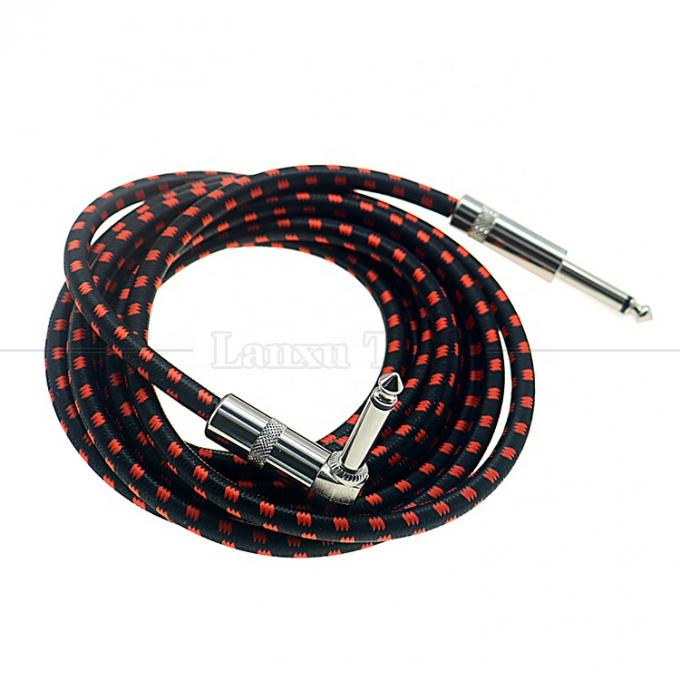 3ft 10ft 3m 5m 1/4 6.35mm Mono TS Right Angle Jack Ηλεκτρικό όργανο 4