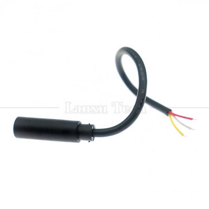 Προσαρμοσμένο 3.5mm TRS 3 στύλους Shield Audio Jack Γυναικείο προς άνοιγμα Απογυμνωμένο Κουτάφιο γυμνό άκρο καλώδια καλώδιο 4