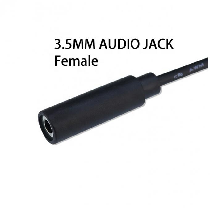 1m 3m 5m 3 poles Trs αρσενικό προς θηλυκό 3.5mm καλώδιο ακουστικού jack 2