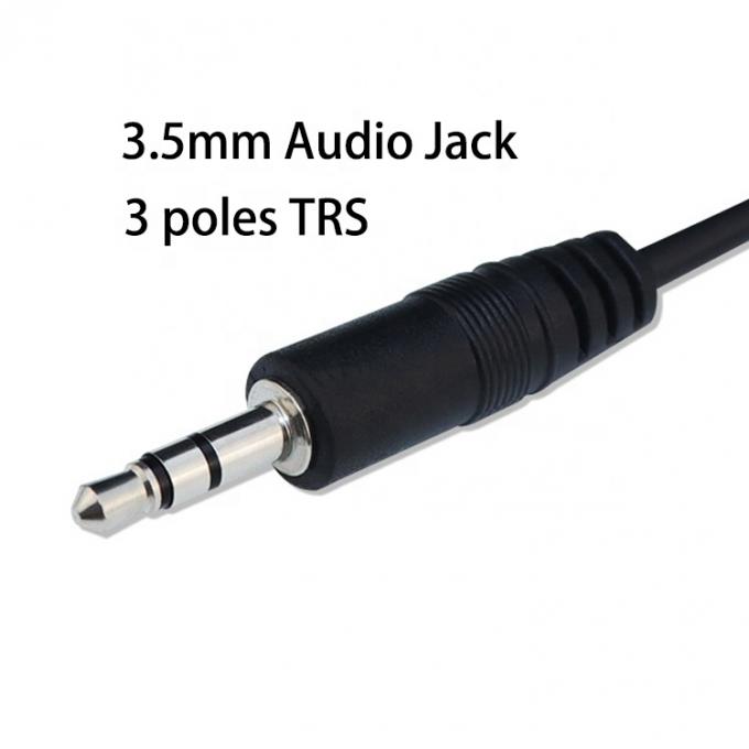 1m 3m 5m 3 poles Trs αρσενικό προς θηλυκό 3.5mm καλώδιο ακουστικού jack 1