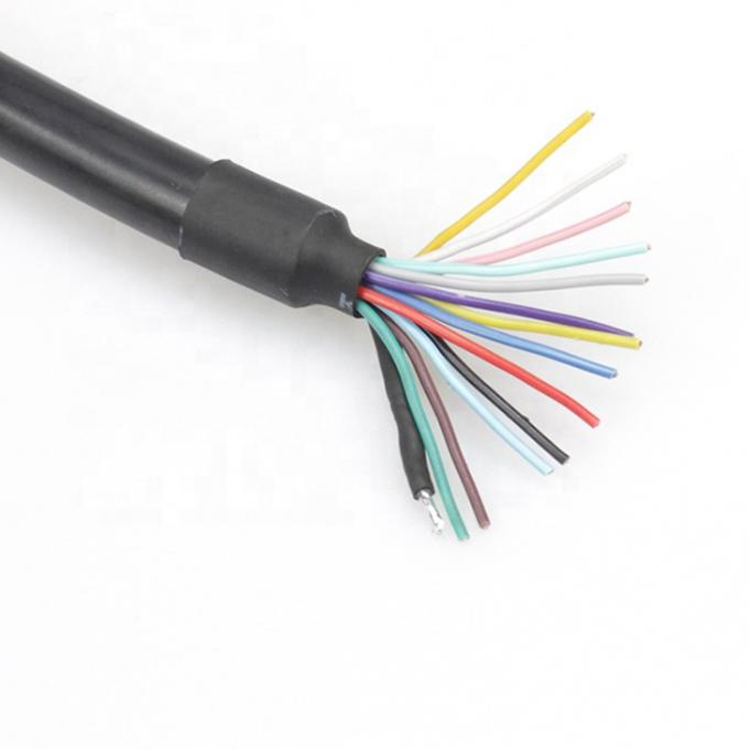 Προσαρμοσμένο 1M 2M Shield 13 PIN Din Connector για ανοιχτό καλώδιο Pigtail 4