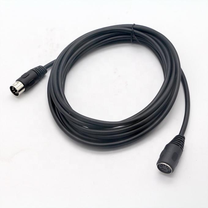 1M 3M 5M Ασπίδα Άντρας προς Γυναίκα 7 PIN DIN Connector MIDI Extension Cable 0