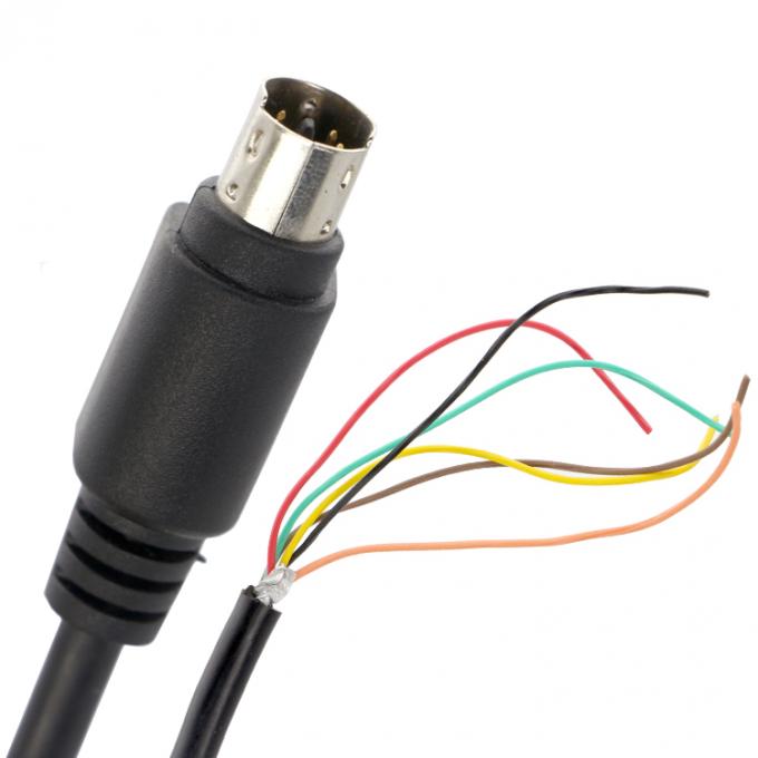 Προσαρμογή 6 7 8 PIN MINI DIN σε Pigtail Ανοιχτό καλώδιο καλωδίου 0