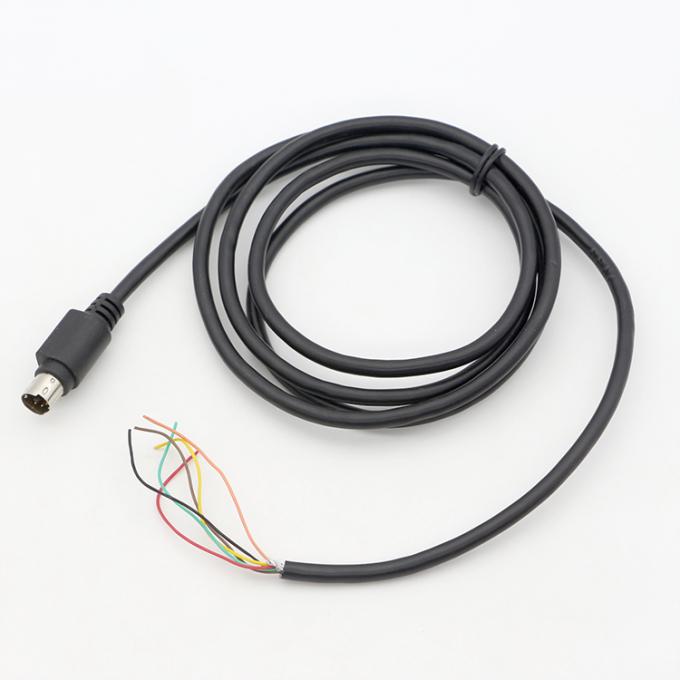 Προσαρμογή 6 7 8 PIN MINI DIN σε Pigtail Ανοιχτό καλώδιο καλωδίου 4