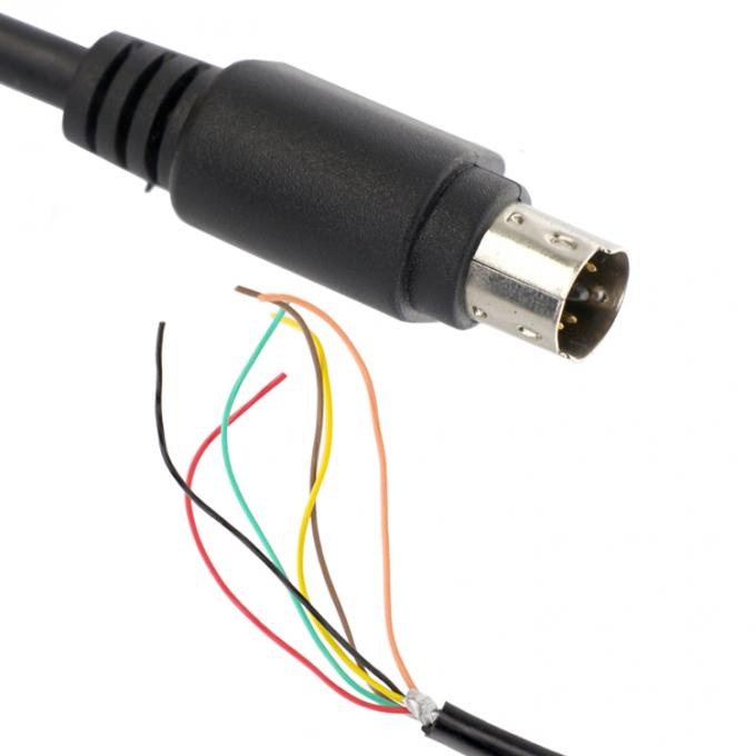 Προσαρμογή 6 7 8 PIN MINI DIN σε Pigtail Ανοιχτό καλώδιο καλωδίου 1