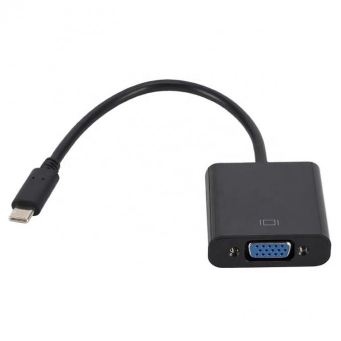 1080P 4K USB τύπου C σε VGA μετατροπέας προσαρμογέα για PC υπολογιστή φορητό υπολογιστή 2