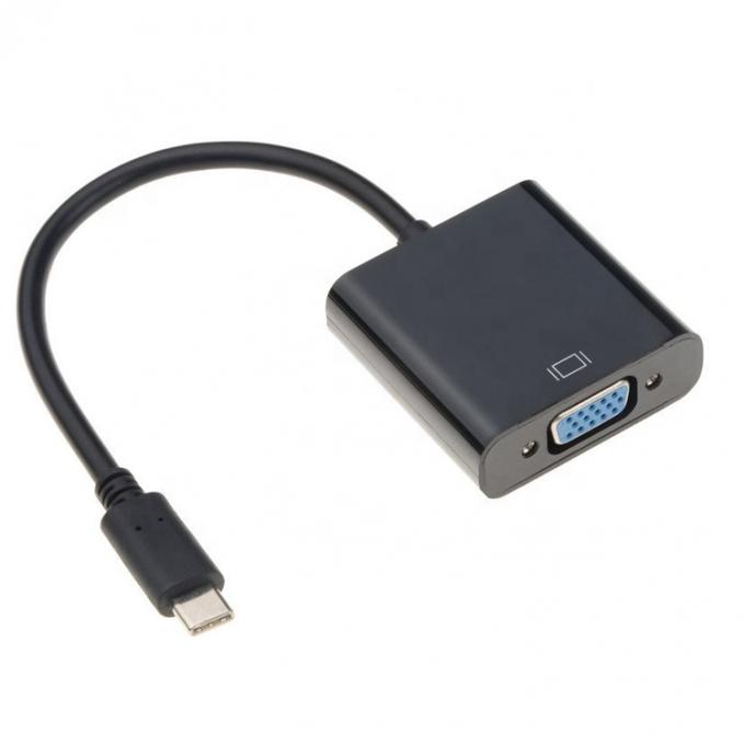 1080P 4K USB τύπου C σε VGA μετατροπέας προσαρμογέα για PC υπολογιστή φορητό υπολογιστή 3