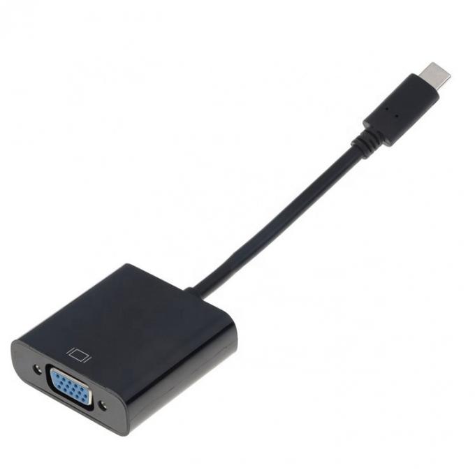 1080P 4K USB τύπου C σε VGA μετατροπέας προσαρμογέα για PC υπολογιστή φορητό υπολογιστή 4