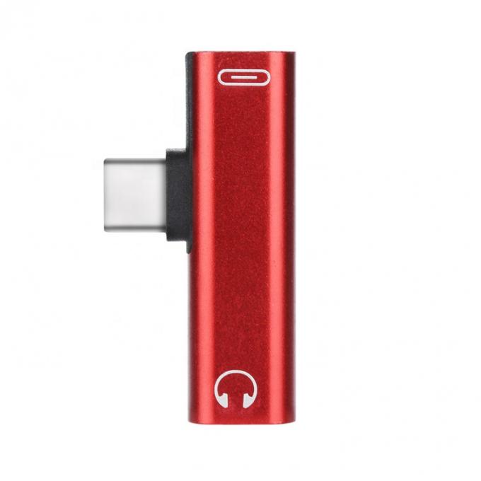 2 σε 1 USB τύπου C σε 3,5mm Jack PD φόρτιση ακουστικό ακουστικού 4