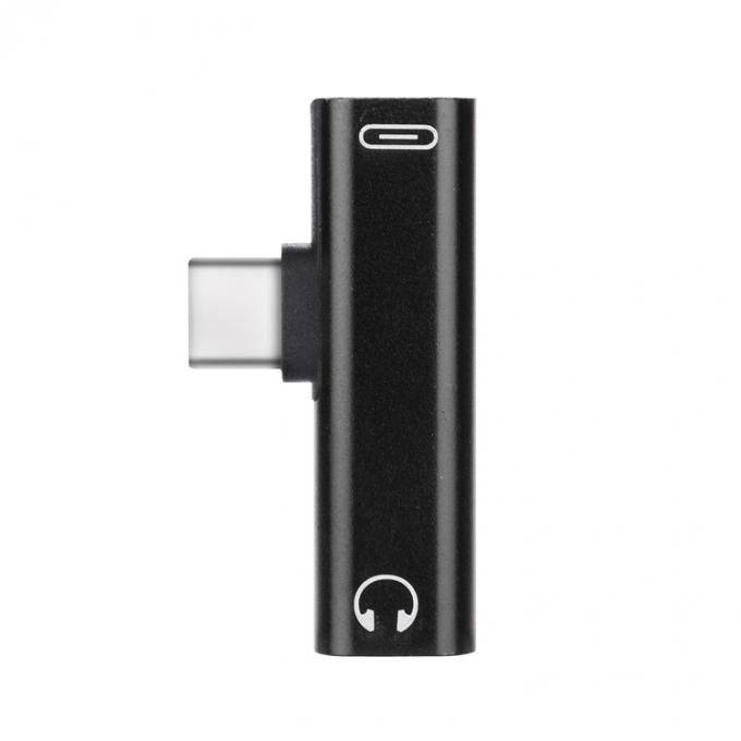 2 σε 1 USB τύπου C σε 3,5mm Jack PD φόρτιση ακουστικό ακουστικού 5