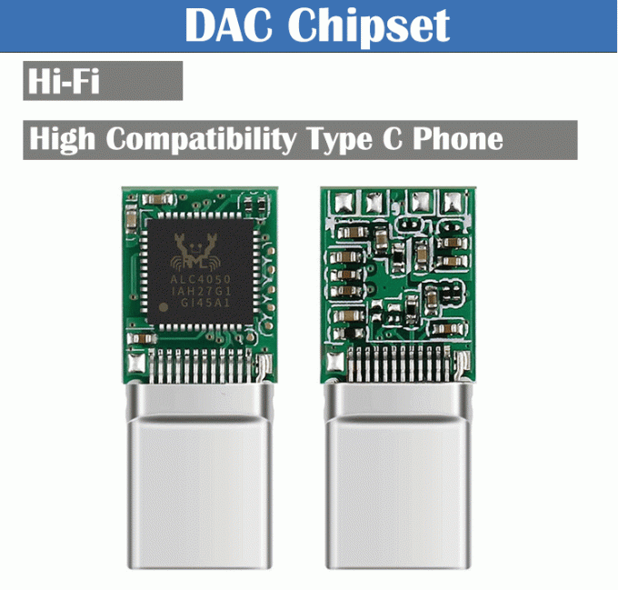 Hifi DAC USB τύπου C σε 3.5mm ακουστικό δέκτη ακουστικών για Samsung Huawei Oneplus Meizu Google Oneplus 1