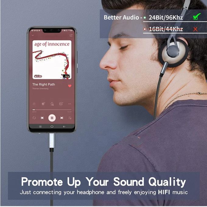 DAC USB τύπου C σε 3,5mm Audio Jack αρσενικό καλώδιο AUX ακουστικά Dongle Adapter για Pixel Google 3