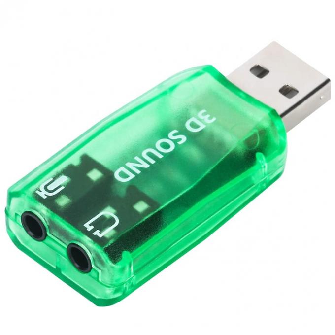 Plug and Play 5.1 Εξωτερικό 3D Mic Στερεοφωνικό Studio Audio USB Interface Ακουστική κάρτα Adapter με ακουστικά 3,5mm 3