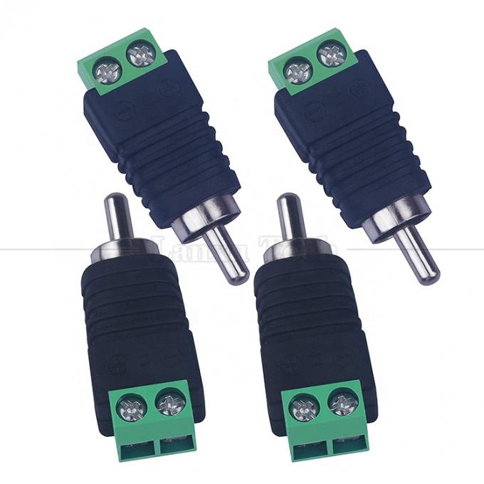 RCA θηλυκό αρσενικό σε κατσαβίδι τερματικό AV Phono Solderless Plug Wire Connector Converter Audio Adapter 0