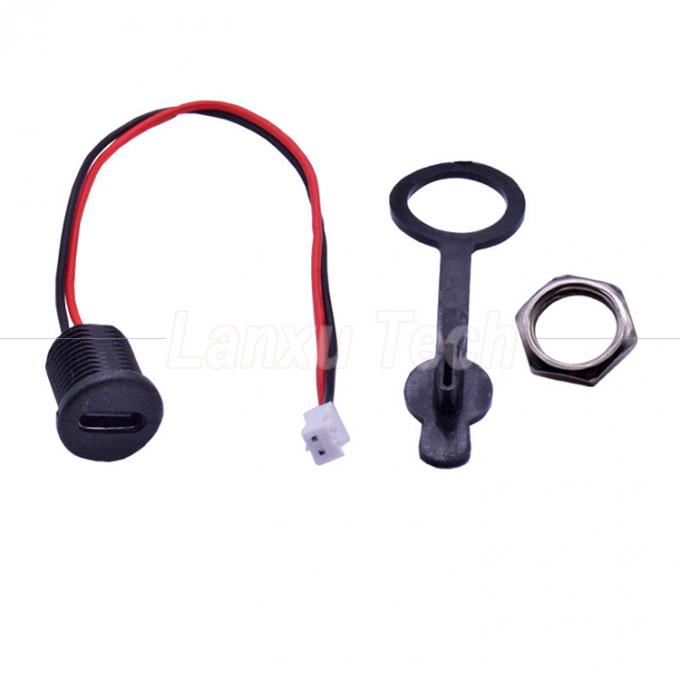 Αδιάβροχο καπάκι USB τύπου C Φύση Jack Socket σε 2 Pin PH 2.0 XH 2.54 SH1.0 VH ZH MX καλώδιο σύνδεσης 4