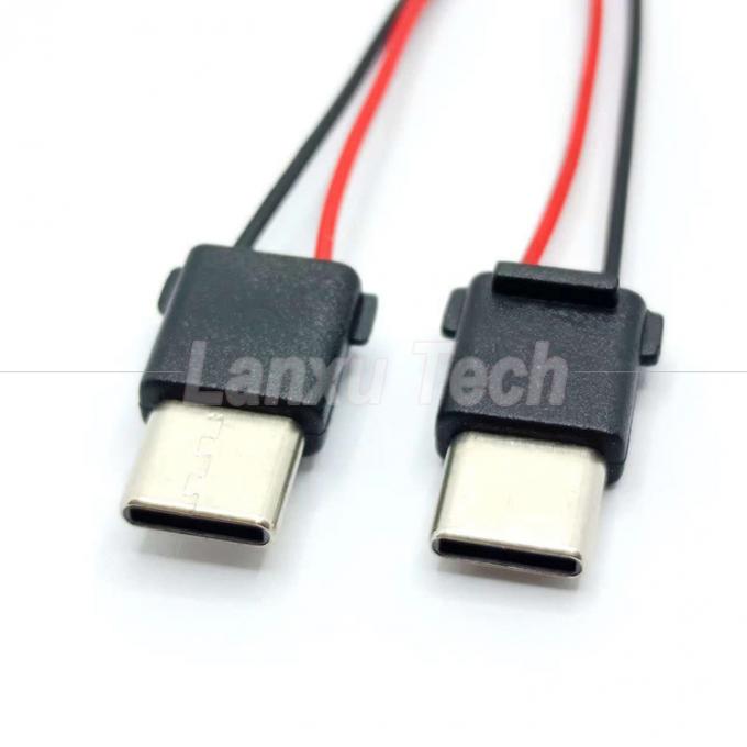 USB τύπου C 2 πιν αρσενικό καλώδιο σύνδεσης για τηλεφωνική τράπεζα ηλεκτρικής ενέργειας 3
