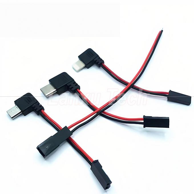 90 μοίρες δεξιά γωνία USB 8 Pin Micro Type C σε JST SYP καλώδιο σύνδεσης για οδηγό μοτοσυκλέτας μαγνητικό κάλυμμα κινητού τηλεφώνου 1