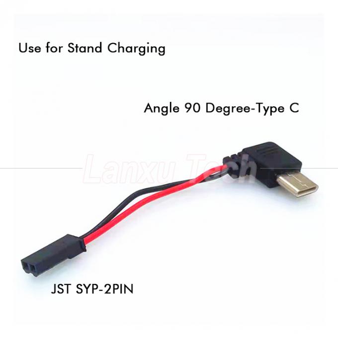 90 μοίρες δεξιά γωνία USB 8 Pin Micro Type C σε JST SYP καλώδιο σύνδεσης για οδηγό μοτοσυκλέτας μαγνητικό κάλυμμα κινητού τηλεφώνου 3