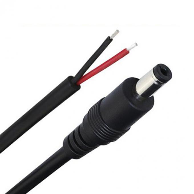 ΕΠΙΧΡΗΜΑΤΙΚΟ DC αρσενικό θηλυκό βαρέλι Jack 2.1x5.5mm για να ανοίξει Pigtail DC καλώδιο ρεύματος 2