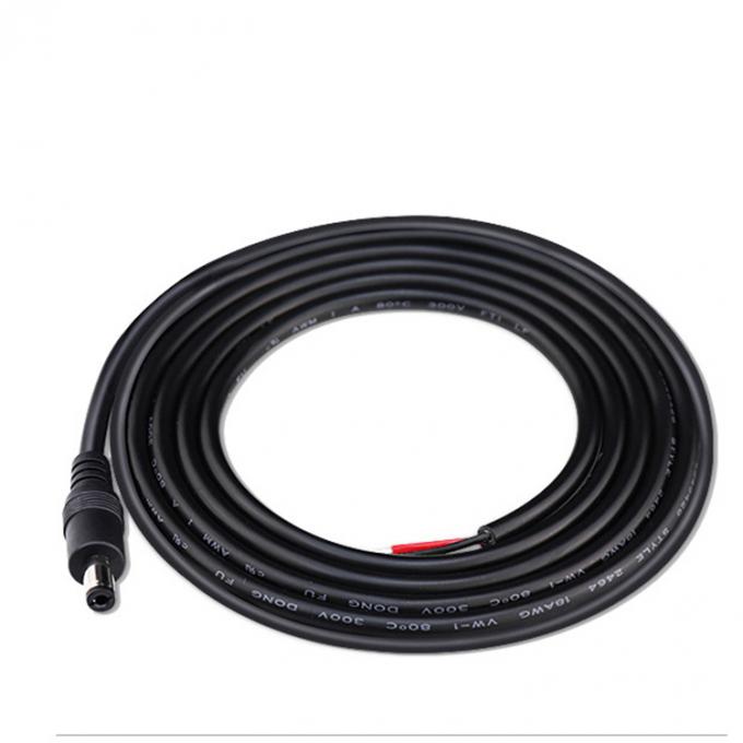 ΕΠΙΧΡΗΜΑΤΙΚΟ DC αρσενικό θηλυκό βαρέλι Jack 2.1x5.5mm για να ανοίξει Pigtail DC καλώδιο ρεύματος 6