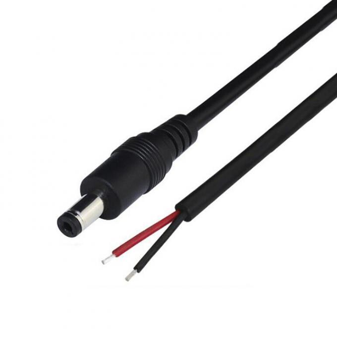 Προσαρμοσμένο αρσενικό θηλυκό Jack 1.35 2.5 2.1x5.5mm DC καλώδιο γυμνό άκρο απογυμνωμένο καλώδιο Pigtail 4
