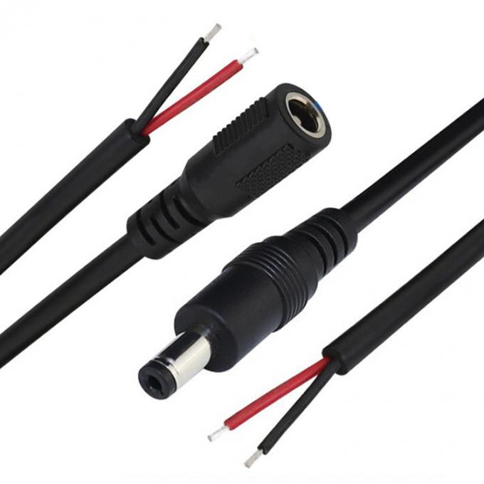DC 2.1x5.5mm αρσενικό θηλυκό συνδετήρα δοχείο πρίζας για να ανοίξει DC Pigtail καλώδιο ρεύματος 6