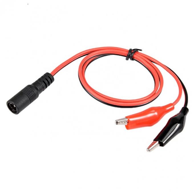 5.5x2.1mm DC θηλυκό σε διπλό συσσωρευτές αλιγάτορα καλώδιο προσαρμογέα δοκιμής ισχύος 0