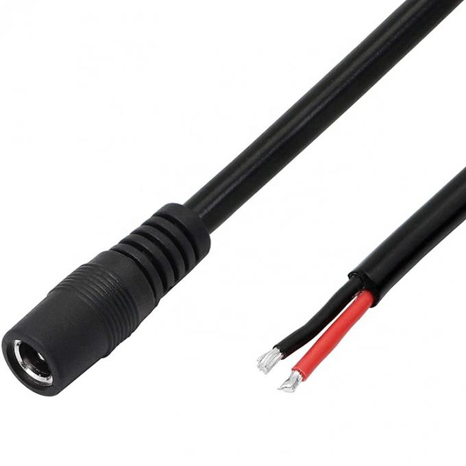 Άντρας Γυναίκα DC Barrel Jack 2.1x5.5mm Socket Connector για να ανοίξετε γυμνό καλώδιο Pigtail Power Charger Cable 2