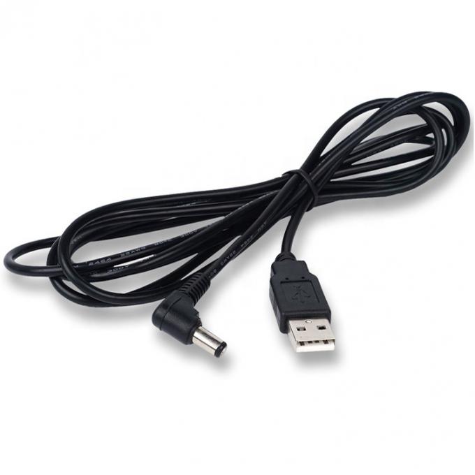 Προσαρμοσμένο USB αρσενικό προς δεξιά γωνία 5.5 X 2.1mm 2.5 3.5 1.35 Συνδετήρας αρσενικό καλώδιο DC 2