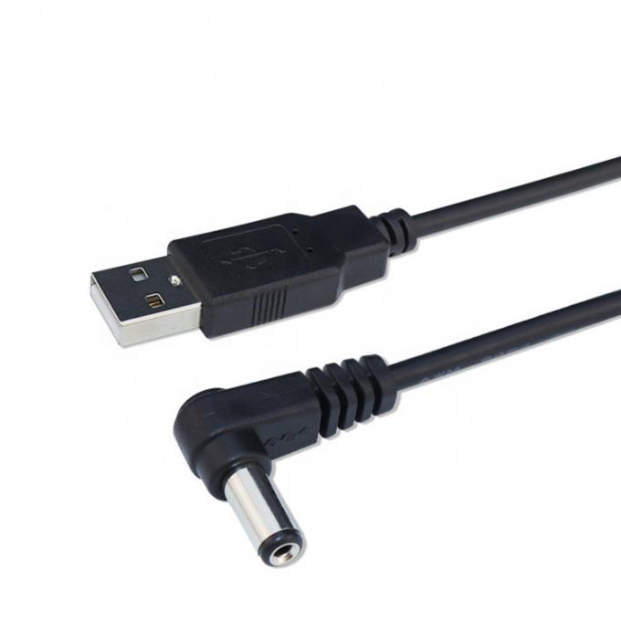 Προσαρμοσμένο USB αρσενικό προς δεξιά γωνία 5.5 X 2.1mm 2.5 3.5 1.35 Συνδετήρας αρσενικό καλώδιο DC 6