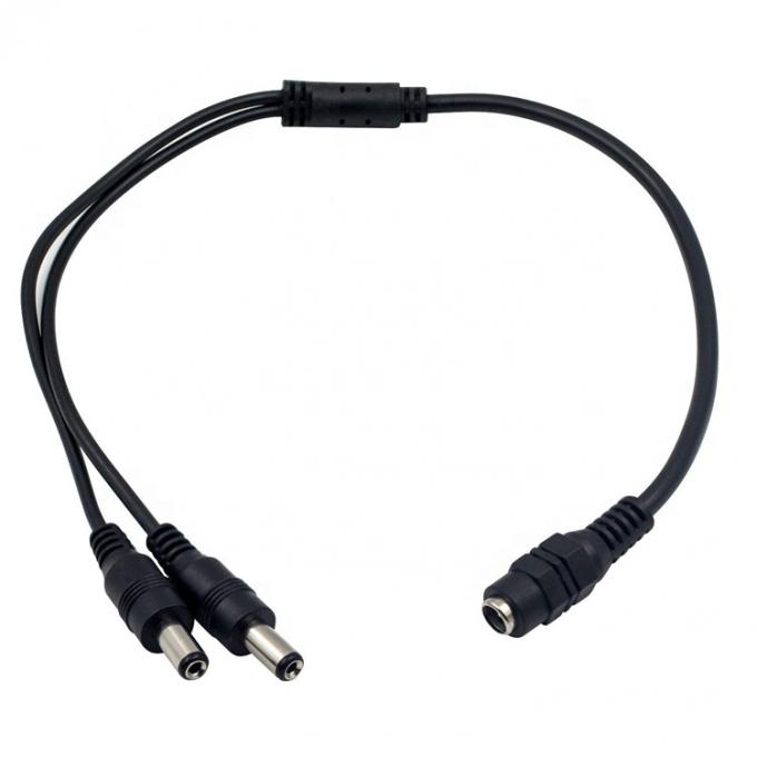 1 έως 2 τρόποι 1 θηλυκό έως 2 αρσενικό 5.5x2.1 mm DC Διοικητικό καλώδιο διαχωρισμού τροφοδοσίας για κάμερα CCTV LED Strip 1
