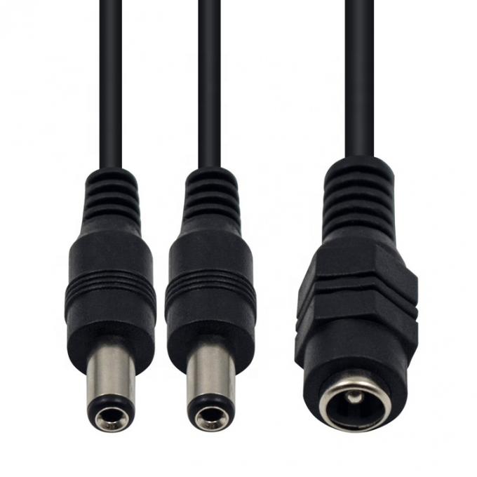 1 έως 2 τρόποι 1 θηλυκό έως 2 αρσενικό 5.5x2.1 mm DC Διοικητικό καλώδιο διαχωρισμού τροφοδοσίας για κάμερα CCTV LED Strip 4