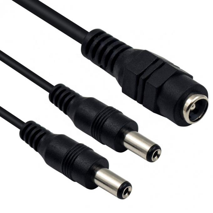 1 έως 2 τρόποι 1 θηλυκό έως 2 αρσενικό 5.5x2.1 mm DC Διοικητικό καλώδιο διαχωρισμού τροφοδοσίας για κάμερα CCTV LED Strip 3